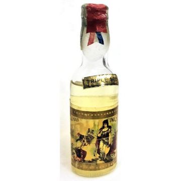 Vintage Cuban Miniature liquor bottle Crema Fina Triple SEC