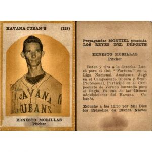 Propagandas Montiel Baseball Trading Cards
