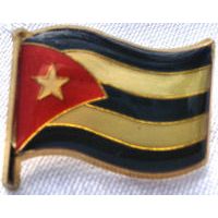 Flag - Cuban Flag Lapel old Pin