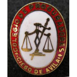 Association - Colegio de Procuradores - Ciego de Avila. Gold Pin