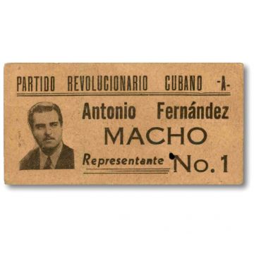 Antonio Fernandez Macho, Representante #1