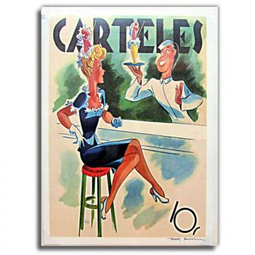 Carteles Giclee on canvas, Andres 1950's Nice Hat