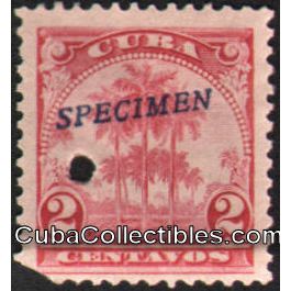 1905 Cuba Scott Cat. 234 Stamp 2 cents SPECIMEN