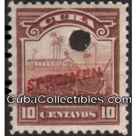 1905 Cuba Scott Cat. 237-b Stamp 10 cents SPECIMEN