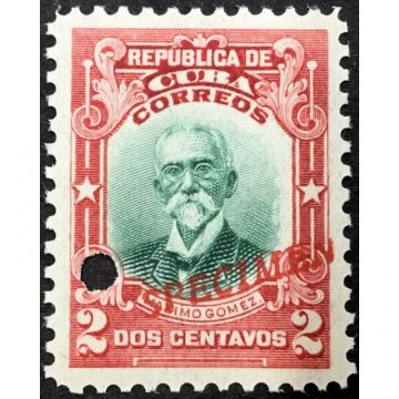1910 Cuba Scott 240 Stamp 2 Cents SPECIMEN Maximo Gomez