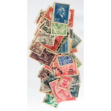 Packet of 50 Different pre 1959 Cuban Stamps