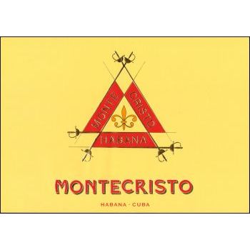 Stiker ad Montecristo, huge size 14.5 X 9.5 inches