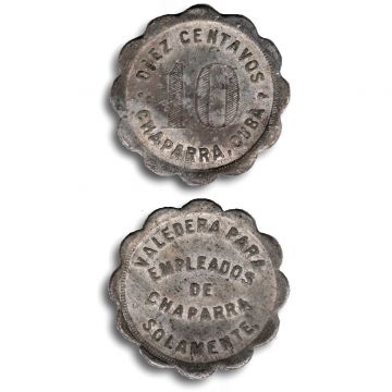 Token Central Chaparra 10 cents, XF