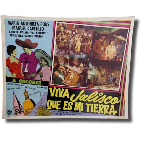 Viva Jalisco Que Es Mi Tierra Movie Lobby Card, Maria A. Pons